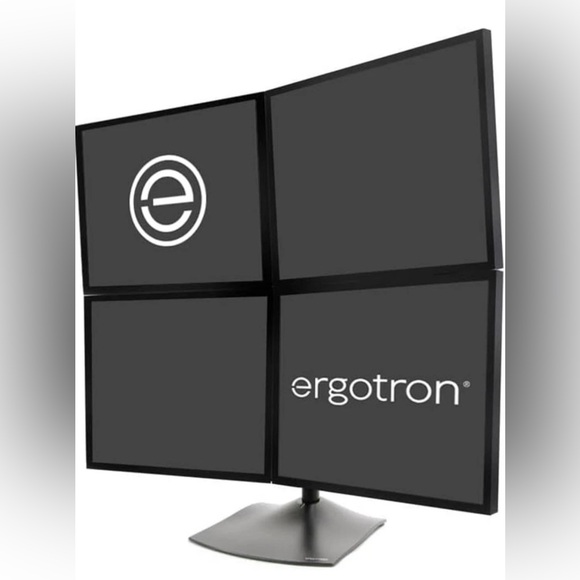 Ergotron – DS100 Quad Monitor Stand Desk– 4 Up to 24 Inches 0 to 31 lbs Each